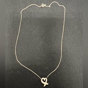 Tiffany and co. Heart necklace - 16” - Sterling Silver